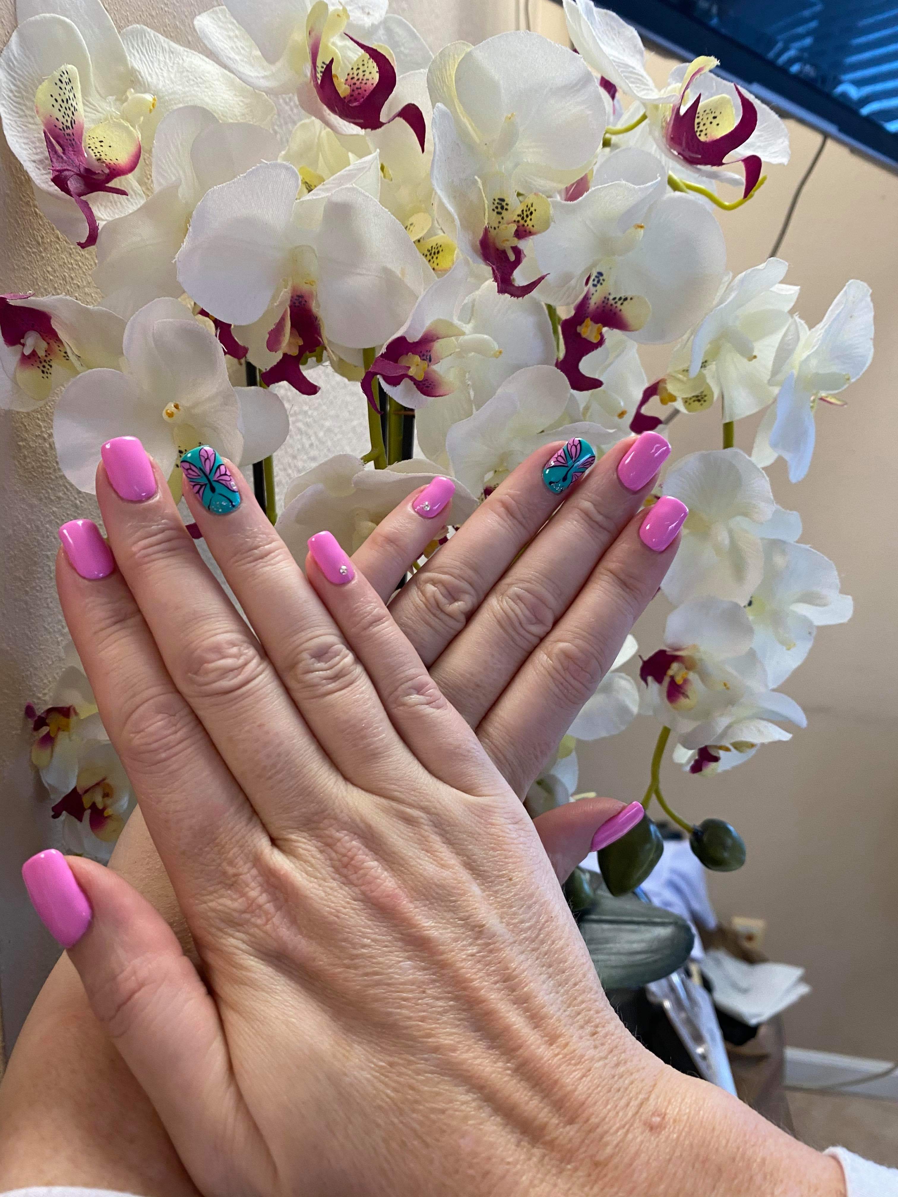 Colorful nails and spa sale
