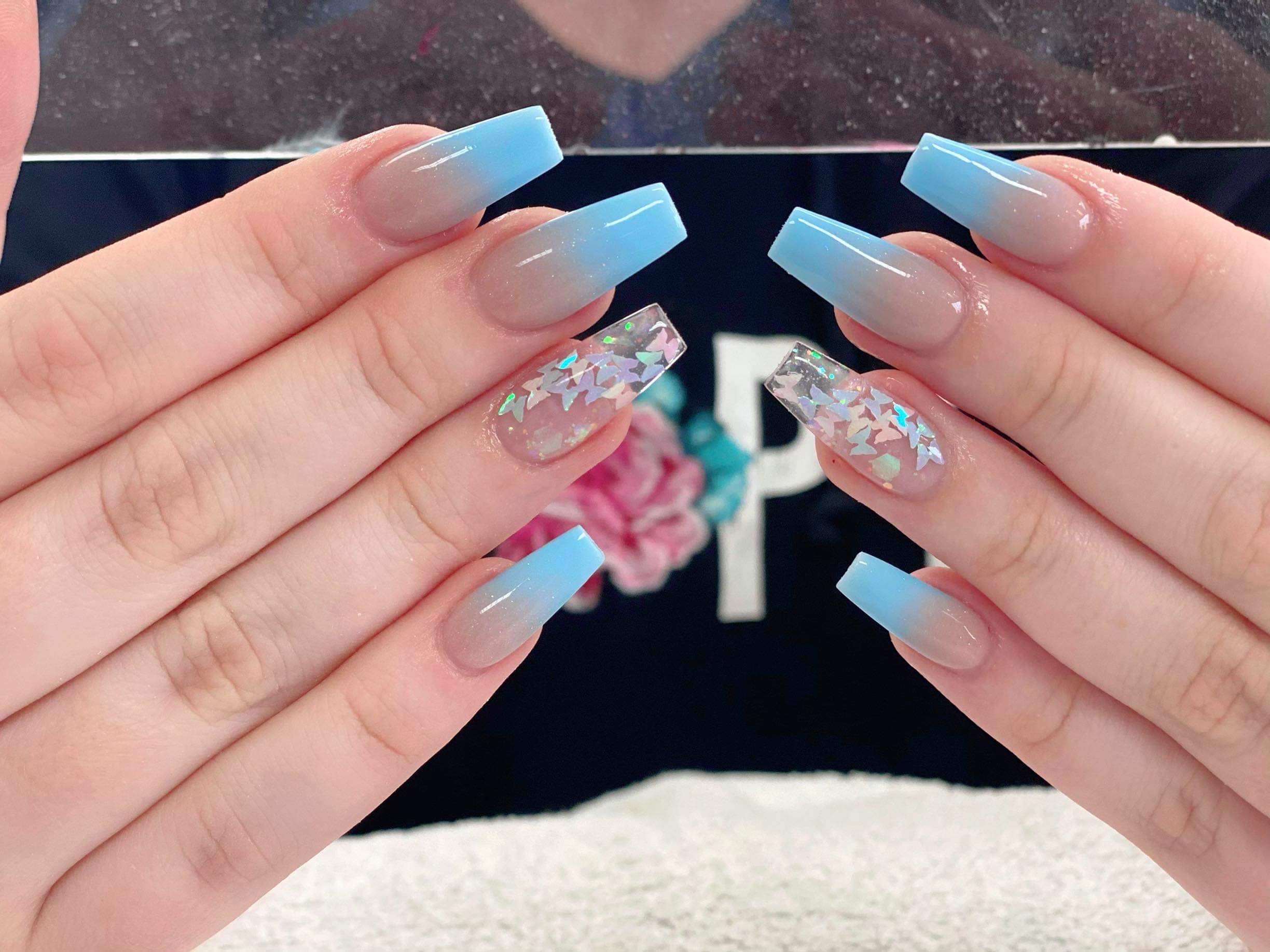 Colorful nails and on sale spa